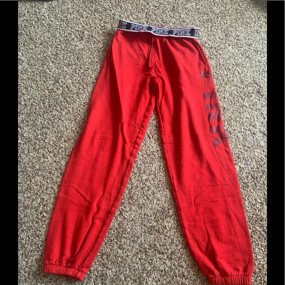 Pink sweat pants